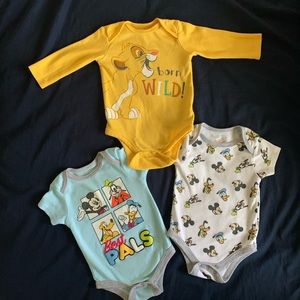 Disney onsie 3 pack